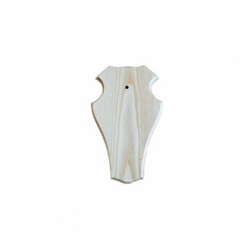 Geweiplank maat 22x13 eiken blank gelakt incl.schedelklem