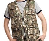 Camouflage bodywarmer  18 opbergzakken