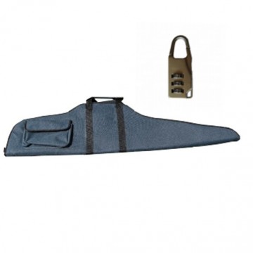 Foedraal buks donkergroen flanel/kunstvacht dubbele rits met slo