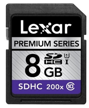 Lexar 8GB SD geheugenkaart