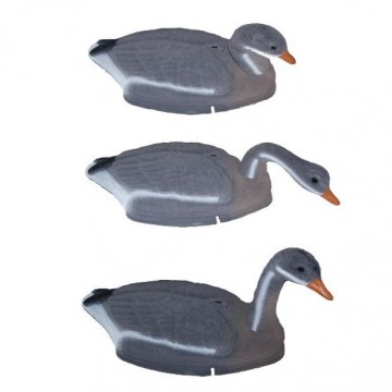 Lokvogel gans grauw stapelbaar geflockt 6 stuks