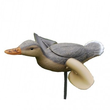 Spinwing eend 53cm grijs/wit 6stuks