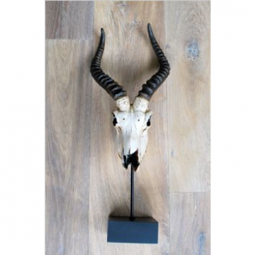 Trofee steenbok imitatie 24x13,5xh60,5 cm naturel