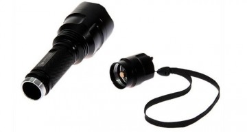 Ultrafire c8 1000 lumen incl, batterij, lader, fouderaal