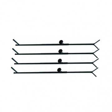 Verstelbare poten staal tbv camouflagenet 90-180cm 4stuks 