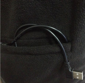 Heater verwarmde fleece bodywarmer